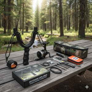 Outdoor Hunting Slingshot Kit – Durable Fishing & Survival Tool Set