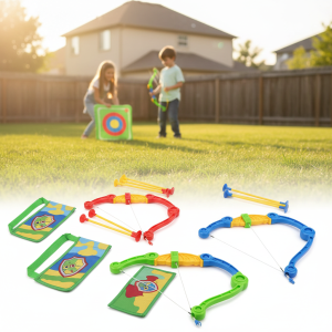 2-Pack Kids' Bow and Arrow Set – Durable Outdoor Toy for Siblings