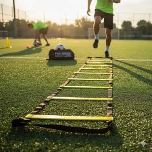 12-Rung Agility Ladder – Speed Training Set for Soccer, Football & Fitness Drills